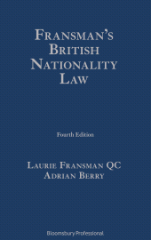 E-book, Fransman's British Nationality Law, Bloomsbury Publishing