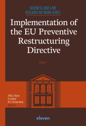 eBook, Implementation of the EU Preventive Restructuring Directive, Koninklijke Boom uitgevers