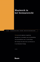 E-book, Maatwerk in het bestuursrecht : Verslag van de algemene vergadering gehouden op 13 november 2020 ter behandeling van de preadviezen van L. van den Berge, M.F. Vermaat, M. Lurks & N.A. van Renssen en S. van Heukelom-Verhage, Koninklijke Boom uitgevers