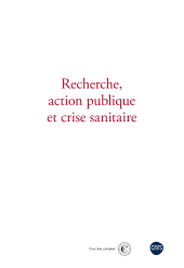 E-book, Recherche, action publique et crise sanitaire, CNRS Éditions