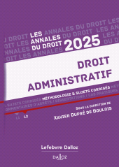E-book, Annales Droit administratif 2025, Éditions Dalloz