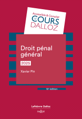 E-book, Droit pénal général 2025, Éditions Dalloz