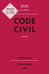 E-book, Code civil 2025, Éditions Dalloz