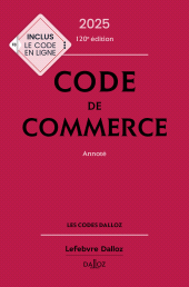 E-book, Code de commerce 2025, Éditions Dalloz