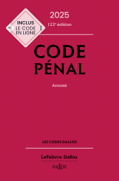 eBook, Code pénal 2025, Éditions Dalloz