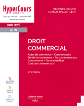 E-book, Droit commercial : Actes de commerce : Commerçants : Fonds de commerce : Baux Commerciaux, Éditions Dalloz