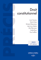 E-book, Droit constitutionnel 2025, Éditions Dalloz