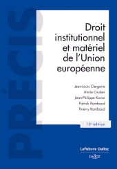 E-book, Droit institutionnel et matériel de l'Union européenne., Éditions Dalloz