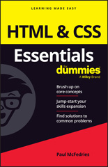 eBook, HTML & CSS Essentials For Dummies, For Dummies