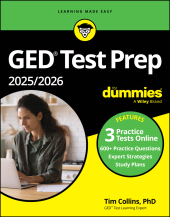 E-book, GED Test Prep 2025/2026 For Dummies : Book + 3 Practice Tests Online, For Dummies