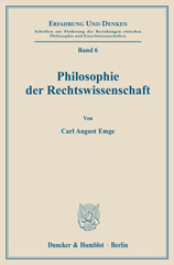 E-book, Philosophie der Rechtswissenschaft., Emge, Carl August, Duncker & Humblot
