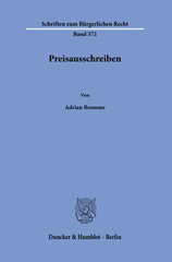 eBook, Preisausschreiben., Bromme, Adrian, Duncker & Humblot