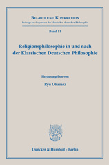 E-book, Religionsphilosophie in und nach der Klassischen Deutschen Philosophie., Duncker & Humblot