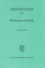 eBook, Richteramt und Ethik., Schambeck, Herbert, Duncker & Humblot
