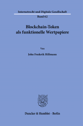 E-book, Blockchain-Token als funktionelle Wertpapiere, Duncker & Humblot