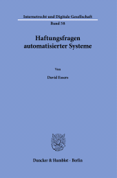 E-book, Haftungsfragen automatisierter Systeme, Duncker & Humblot