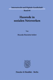 eBook, Hassrede in sozialen Netzwerken, Duncker & Humblot