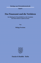 E-book, Das Finanzamt und die Verfahren : Zur Bindung der Finanzbehörde an den Grundsatz des nemo tenetur se ipsum accusare : Zugleich ein Beitrag zur Systematisierung abgabenrechtlicher Mitwirkungspflichten, Duncker & Humblot