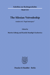 E-book, The Silesian Voivodeship : Analysis of a "legal interspace", Duncker & Humblot