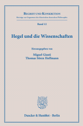 m, Hegel und die Wissenschaften, Duncker & Humblot