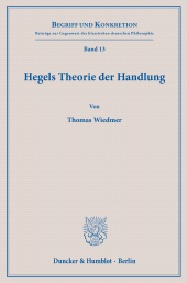 E-book, Hegels Theorie der Handlung, Duncker & Humblot