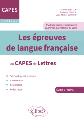 E-book, Les épreuves de langue française au CAPES de Lettres, Édition Marketing Ellipses