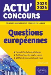 eBook, Questions européennes 2025-2026, Édition Marketing Ellipses