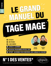 E-book, Le Grand Manuel du TAGE MAGE : 18 tests blancs + 200 fiches de cours + 2000 vidéos, Édition Marketing Ellipses