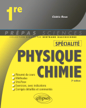 E-book, Spécialité Physique-chimie : Première, Roux, Cédric, Édition Marketing Ellipses