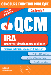 eBook, L'épreuve de QCM au concours des IRA et Inspecteur des finances publiques, Édition Marketing Ellipses