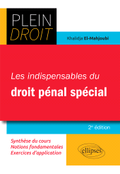 eBook, Les indispensables du droit pénal spécial : A jour au 1er septembre 2023, Édition Marketing Ellipses