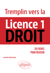 eBook, Tremplin vers la Licence 1 Droit : 20 fiches pour réussir, Édition Marketing Ellipses