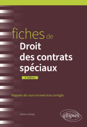 E-book, Fiches de Droit des contrats spéciaux : A jour au 1er juin 2024, Édition Marketing Ellipses