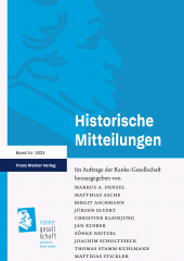 E-book, Historische Mitteilungen 34 (2023) : Demokratiegeschichte, Franz Steiner Verlag GmbH