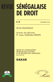 E-book, Revue Sénégalaise de Droit N°39 Septembre 2024, L'Harmattan