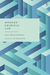 eBook, Modern Criminal Law : Essays in Honour of GR Sullivan, Hart Publishing