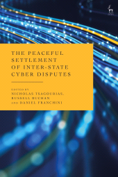 E-book, The Peaceful Settlement of Inter-State Cyber Disputes, Hart Publishing