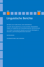E-book, Linguistische Berichte Heft 279, Helmut Buske Verlag