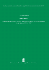 E-book, Abbes Erben : Zu den Wechselbeziehungen zwischen Mathematik und Physik an der Universität Jena in der Zeit von 1900 bis 1945, S. Hirzel Verlag GmbH