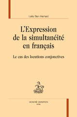 E-book, L'Expression de la simultanéité en français : Le cas des locutions conjonctives, Honoré Champion