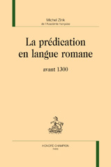 eBook, La prédication en langue romane : avant 1300, Honoré Champion