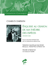 eBook, Esquisse au crayon de ma théorie des espèces. Essai de 1842 : Traduction nouvelle, Darwin, Charles, Honoré Champion