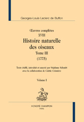E-book, Œuvres complètes. Histoire des oiseaux : Tome III. 1775, Buffon, Georges-Louis Leclerc de., Honoré Champion