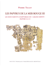 E-book, Les Papyrus de la Mer Rouge III : Les documents comptables du grand depot (papyrus G-U), ISD