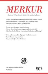 E-book, MERKUR 12/2024, Jg.78 : Nr. 907, Heft 12, Dezember 2024, Klett-Cotta