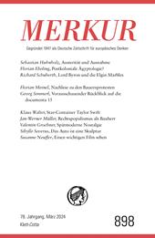 m, MERKUR 3/2024, Jg.78 : Nr. 898, Heft 03, März 2024, Klett-Cotta