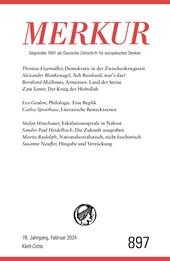 E-book, MERKUR 2/2024, Jg.78 : Nr. 897, Heft 02, Feruar 2024, Klett-Cotta