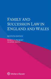 E-book, Family and Succession Law in England and Wales, Wolters Kluwer