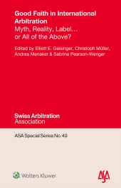 E-book, Good Faith in International Arbitration, Wolters Kluwer