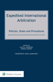 eBook, Expedited International Arbitration : Policies, Rules and Procedures, Kluwer Law International